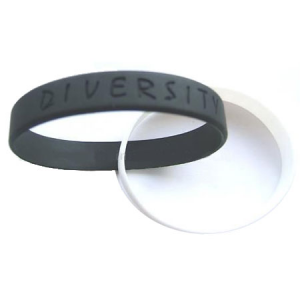 Interlocked Silicone Rubber Wristband Bracelets