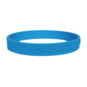 Embossed Silicone Rubber Wristband Bracelets